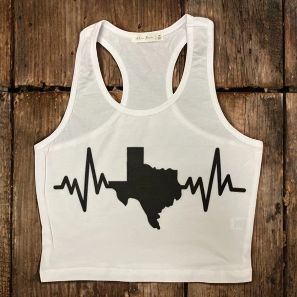Texas Vibes Crop Tank - Picture 1 of 1